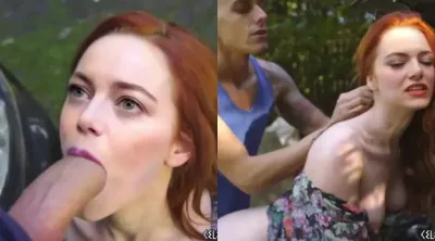 Emma Stone Nude Sex Scene From Car Trouble