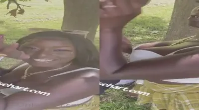 Jenise Hart on a motorcycle & outdoor