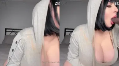 Busty Juliette Michele Sucking on BBC Porn