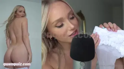 GwenGwiz ASMR Lingerie Haul; Footjob Video Leaked