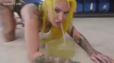 Another Nasty Anal Whore Pissing Gangbang 726