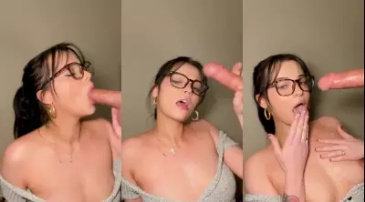 SleepyXXXSarah POV Sloppy Blowjob Cumshot Video Leaked