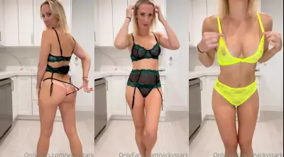 Vicky Stark Nude Sexy Lingerie Try-On Onlyfans Video Leaked