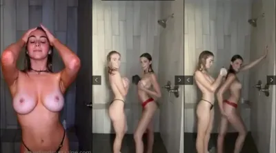 Grace Charis nude shower with her friendd…