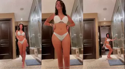 Malu Trevejo Thong Lingerie Dancing OnlyFans Video Leaked
