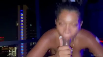 DABB Gasm Gets Blowjob From Aura On The Balcony