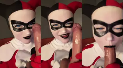 PeachJars Harley Quinn Cosplay POV Blowjob Video Leaked