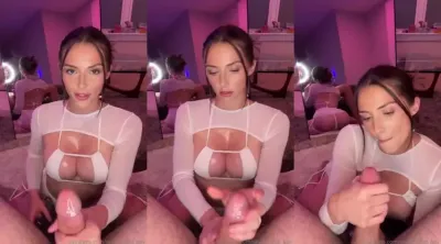 Skylar Blue Oil Handjob with Cum on Tits PPV Video Leaked