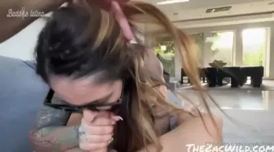 Giuliana Cabrazia Brunette of fat ass riding dick