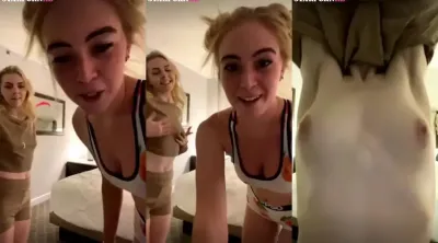 Grace Charis Show off tits with friends