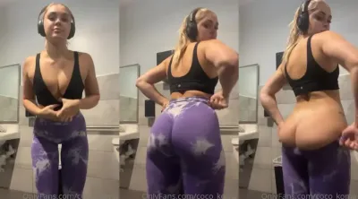 Cocostar OF Leaked Shaking Ass in bathroom