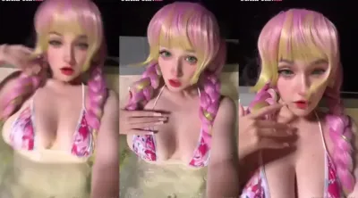 Fesch6 OF Leaked Naked Boobs in pool!!