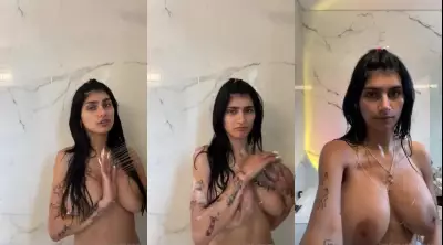 Mia Khalifa’s Nude Shower Video Uncovered Leaked Exclusively