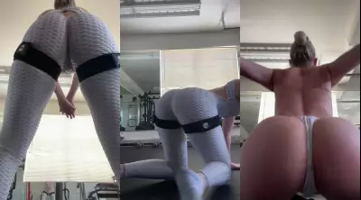 STPeach Gym Asshole Pussy Fansly Video Leaked
