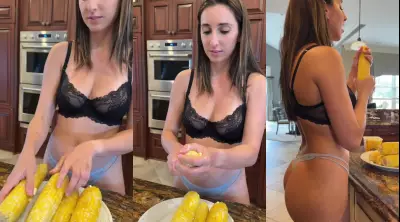 Christina Khalil Corn Blowjob Thong Tease Onlyfans Video Leaked