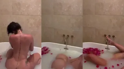Himynamestee Nude Show BOOTY twerk in bath
