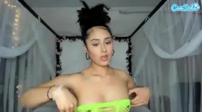 Nola Baby playing with her vibrator