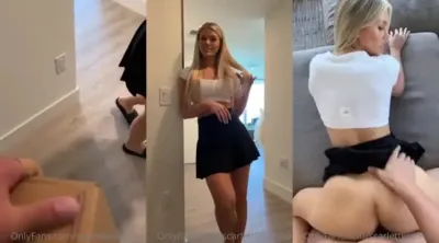 ScarlettKissesXO Fucking with the fedex delivery