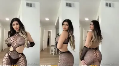 Lilianaheartsss Nude Fishnet Bodysuit Onlyfans Video Leaked