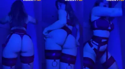 Natalia Fadeev See Through Lingerie Strip Tease