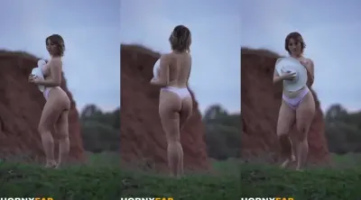 Natalia Fadeev Topless Handbra Outdoor Onlyfans Video