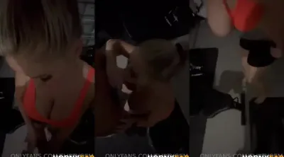 Flirty Gem Nude suck and fuck at