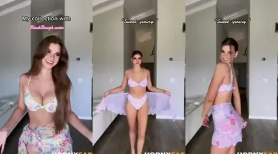 Brooke Monk Sexy Bikini Try On Video