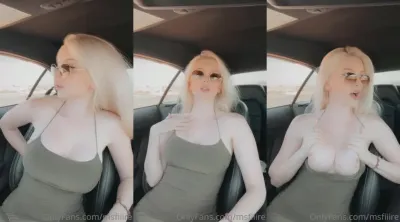 MSFIIIRE Nude Car Boobs Tease Video Leaked