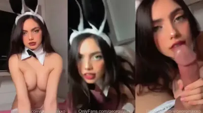 Georginaxxo Topless Bunny Blowjob POV OnlyFans Video