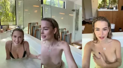 Elena Kamperi Nude Bath Wash Live stream