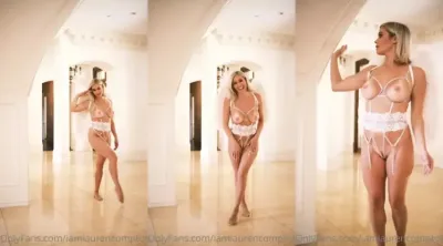 Lauren Compton Nude Angel Lingerie Onlyfans Video
