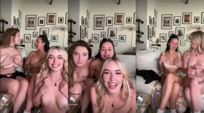 Lexicgoldberg Nude Lingerie Threesome Try On Video