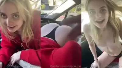Trippie Bri Nude Car Blowjob PPV OnlyFans