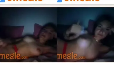 Whore masturbating on omegle and moaning like