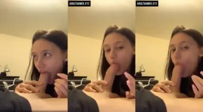 sisters cute friend blows my dick  [video]