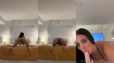 Camilla Araujo Riding Blowjob Dildo Onlyfans Video