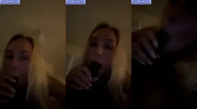 blonde college slut sucks bbc