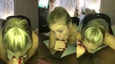 blonde teen enjoying a BBC