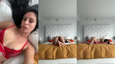 Camilla Araujo Red Lingerie Masturbation Video Leaked