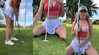 Grace Charis Golf Nude playing leaked video