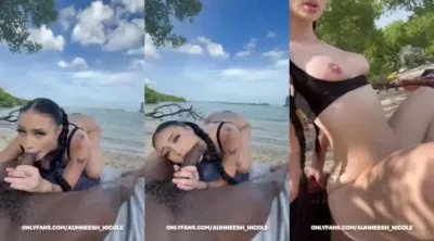 Auhneesh Nicole Beach Sex Tape ppv Video