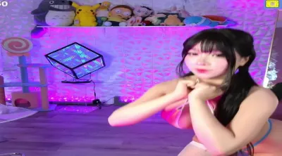 Asianbunnyx With Muted Segments Bikini White Stockings