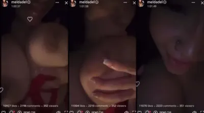 Meldadel Leak Tease Big Nipple Hot Video