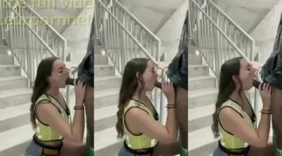 white girl sucking bbc