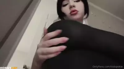 Todopoki Aka Nicbunni See Through Dress Boobs Squeeze Onlyfans Video Leaed