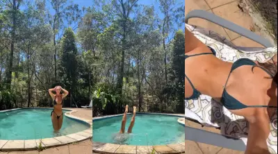 Emily Feld Poolside Bikini Dancing Sunroom Video Leaked