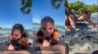 Ashley Aoky Public Beach Sex Onlyfans Video Leakeds