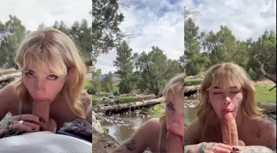 Emily Oram Outdoor Blowjob Cumshot Video Leaked