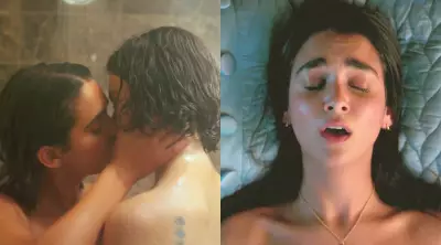 Aubrey Plaza amp; Margaret Qualley Nude Lesbian Sex Scene From Honey Don #039;t