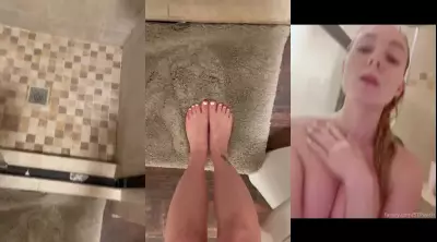 STPeach Nude Shower Feet Tease Fansly Set Leaked